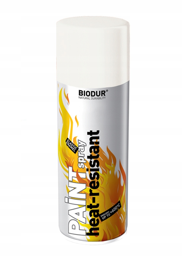 

Farba Emalia Spray Biodur Żaroodporny Biały 400ML