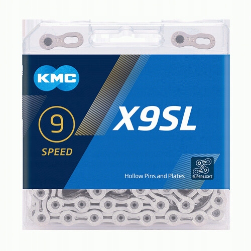 

łańcuch Kmc X9 Sl Np x114L 9rz. srebrny