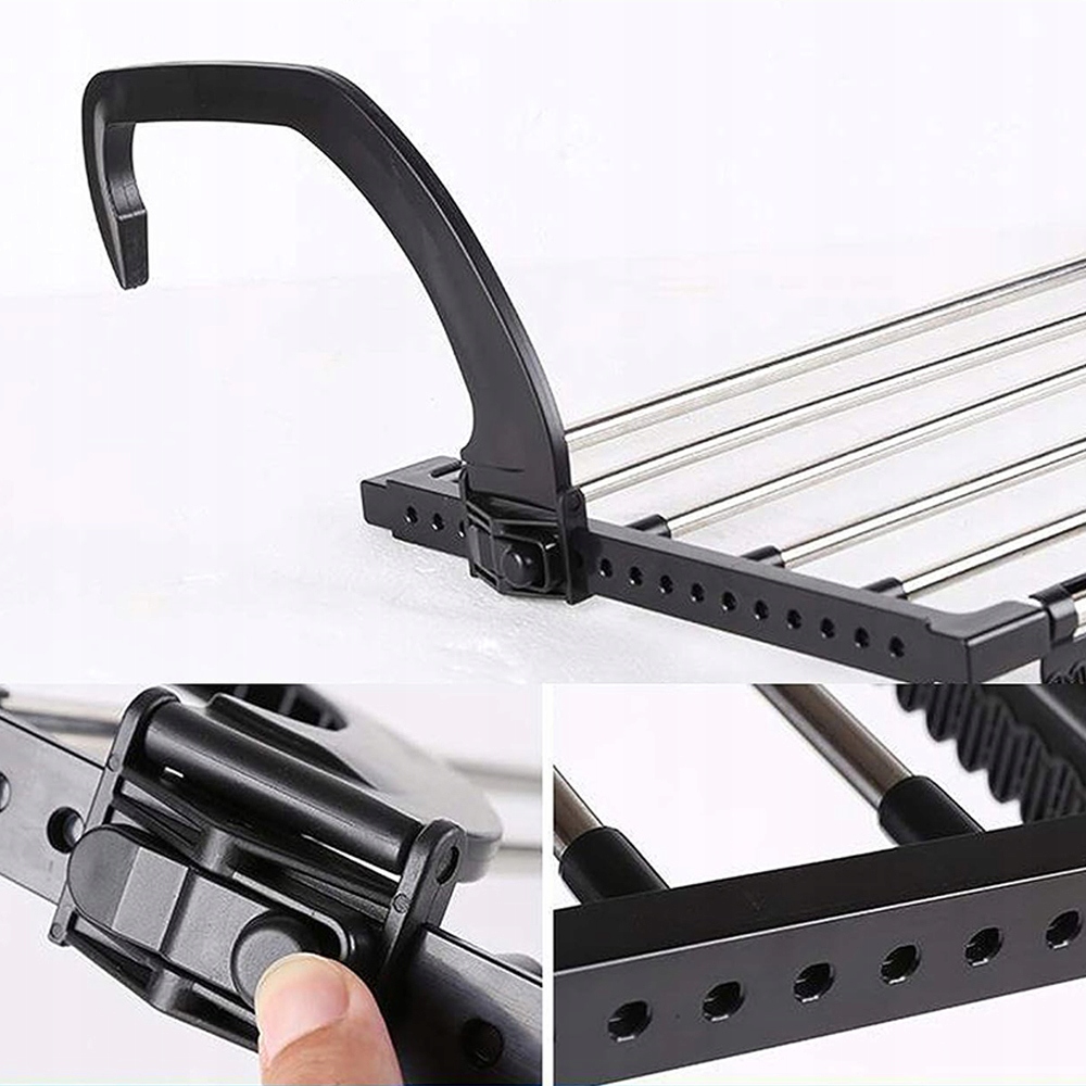 SUSZARKA DO NACZYŃ OCIEKACZ Z ODPŁYWEM DWU POZIOMOWA DO TALERZE SZTUĆCE Typ na reling