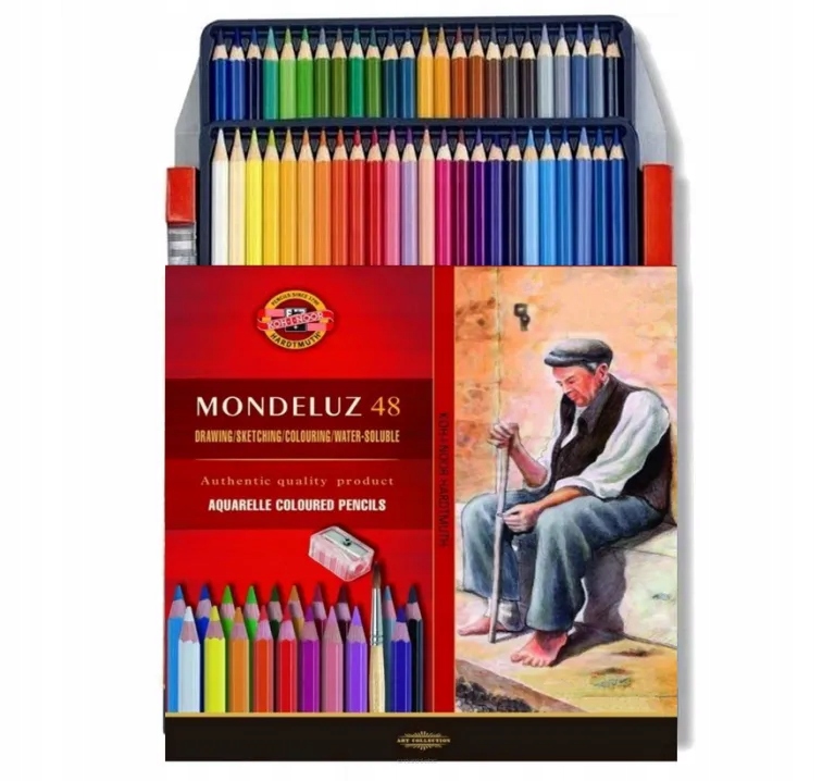 Pastelky akvarelové Mondeluz Koh-I-Noor 48kol 3713