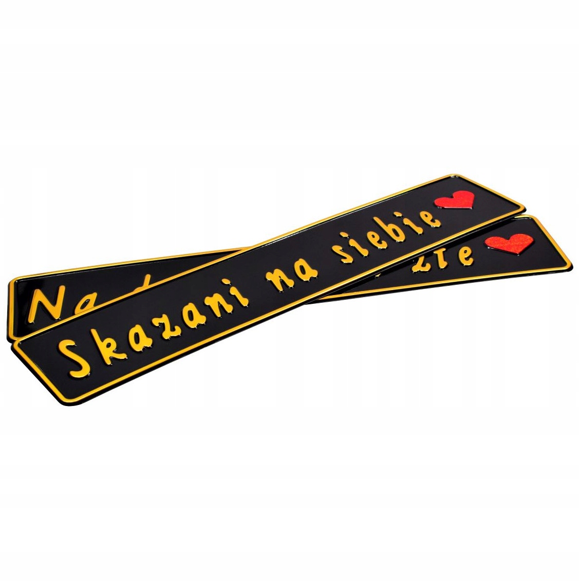 

2 sztuki tablic ślubnych tłoczone aluminiowe