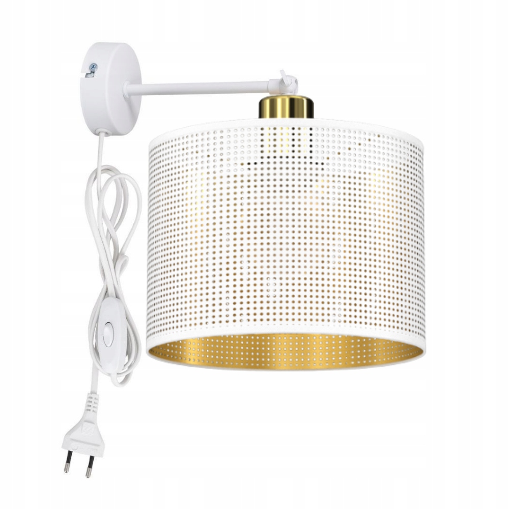 

Lampa Ścienna Kinkiet Ażurowy Z Dziurkami Z Kablem