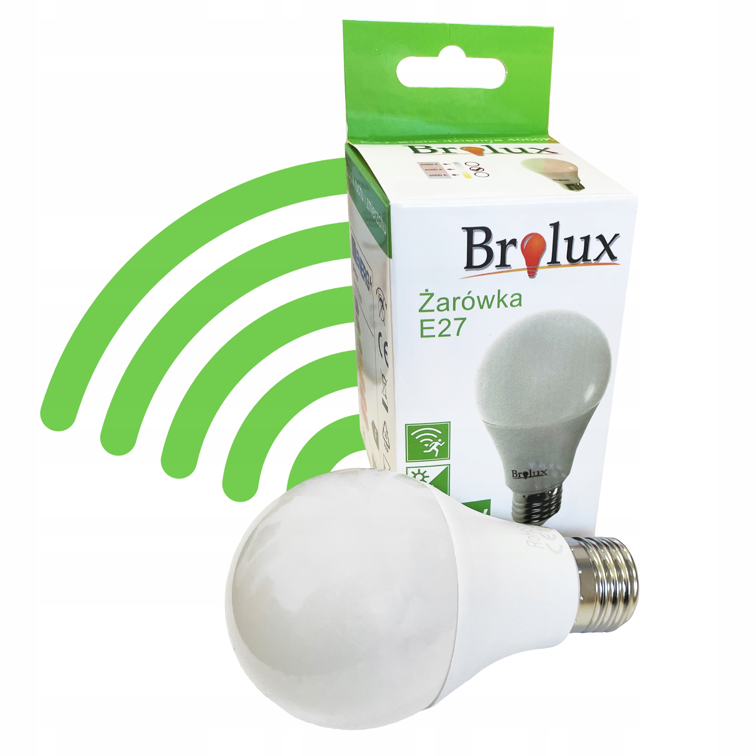 ŻARÓWKA LED Z CZUJNIKIEM RUCHU E27 I ZMIERZCHU 9W BARWA NEUTRALNA 4000K