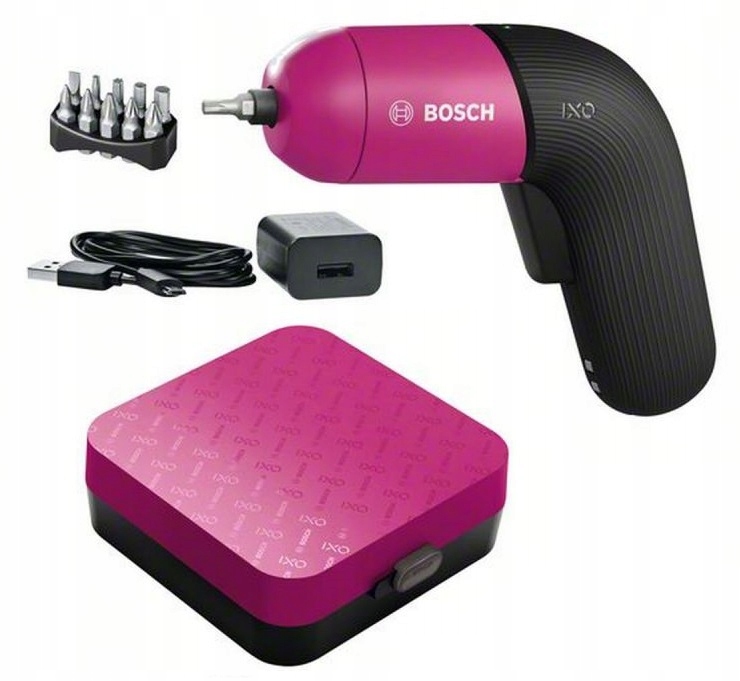 Wkrętarka Akumulatorowa Bosch Ixo Różowa 3,6V Lekka Dla Kobiet