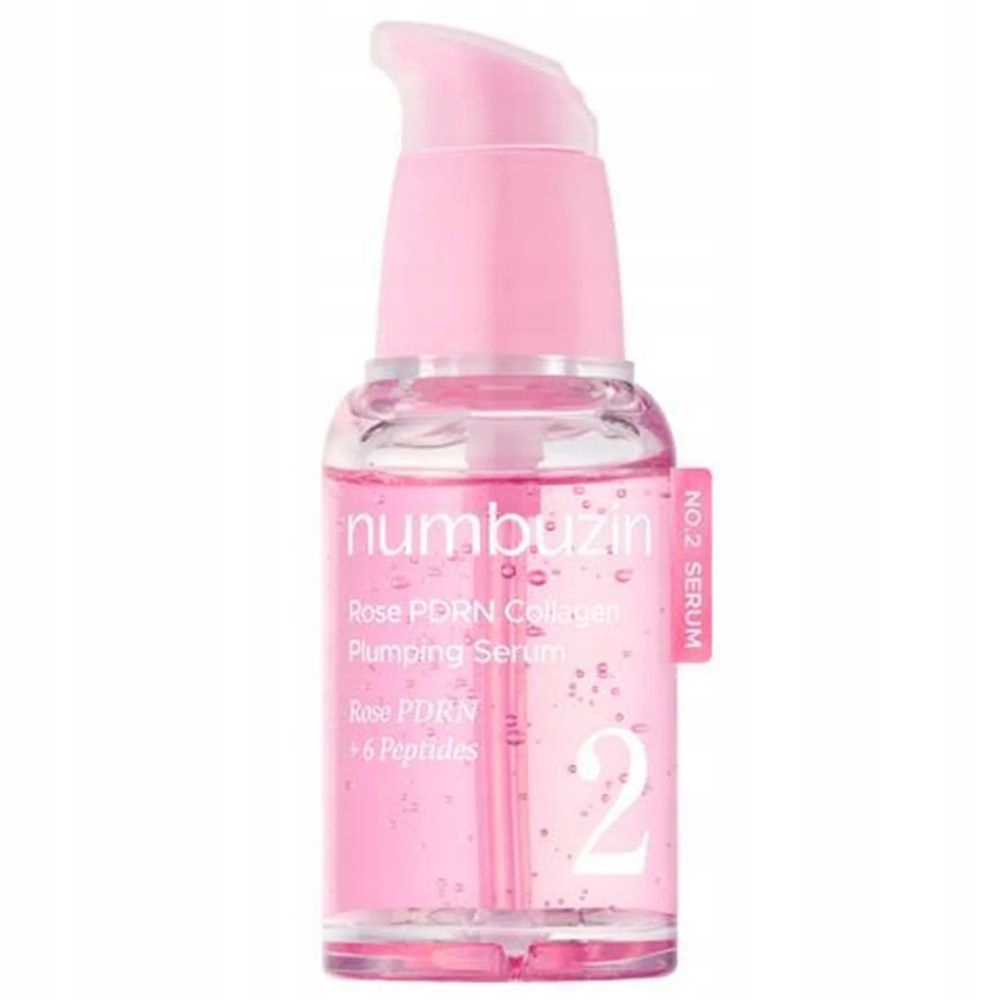 numbuzin No.2 Rose Pdrn Collagen Plumpingové vyplňující růžové sérum 30 ml