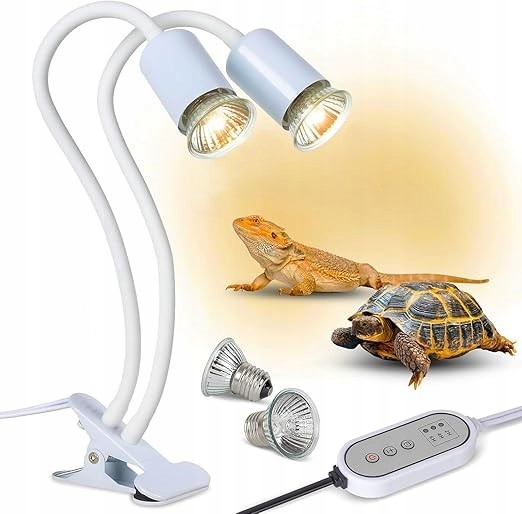 Levně Led topná lampa pro plazy 25W 50W s časovačem – E27 Uva Uvb