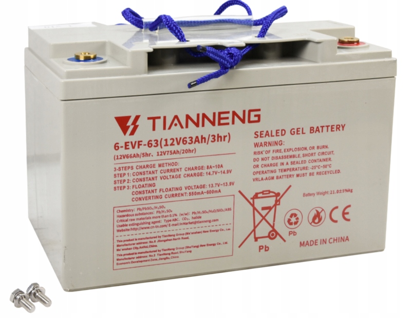 Gelová baterie, Elektrický Paletový Vozík WS15, 12/75 (V/Ah)