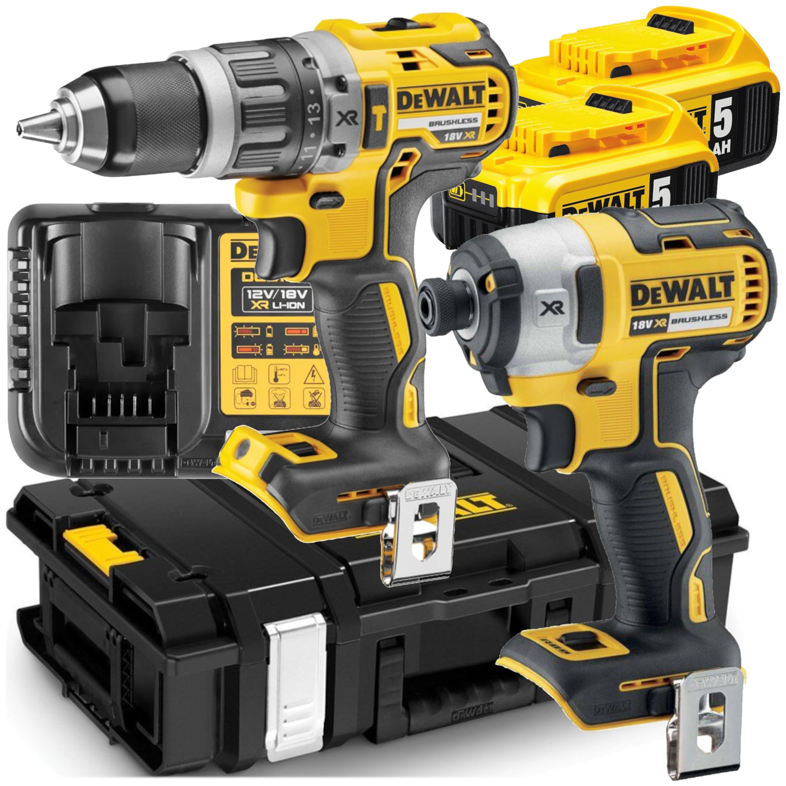 Sada DCK266P2 Aku Šroubovák DCD796 Šroubovák DCF887 2x5,0 Ah 18V DeWALT