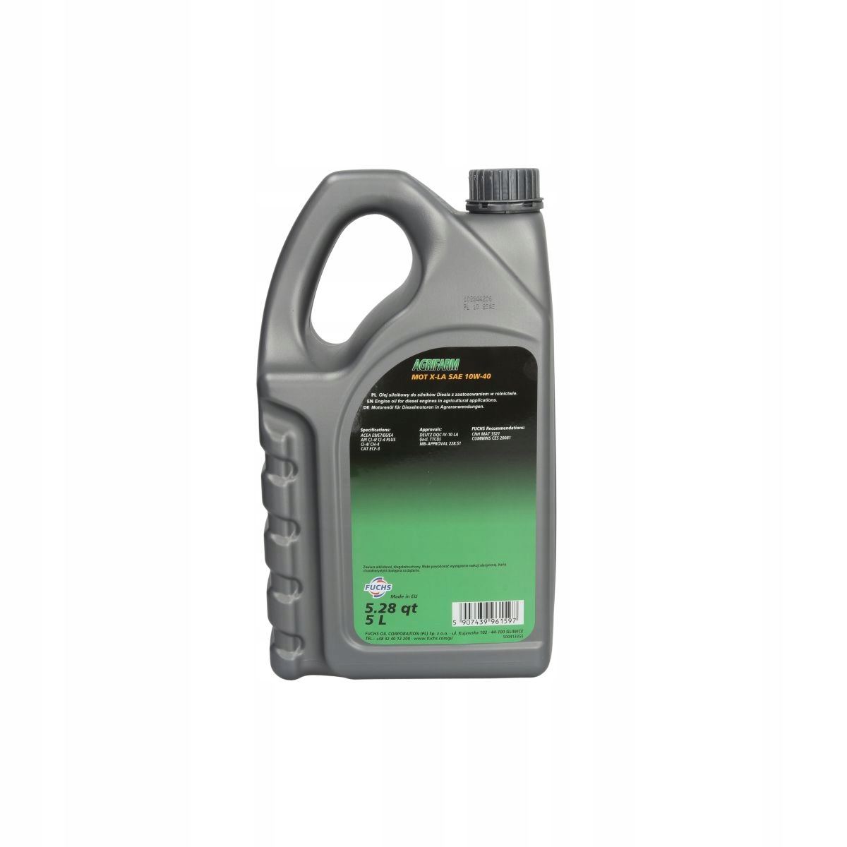 FUCHS OLEJ OIL AGRIFARM MOT XLA 10W40 5L Rodzaj mineralne