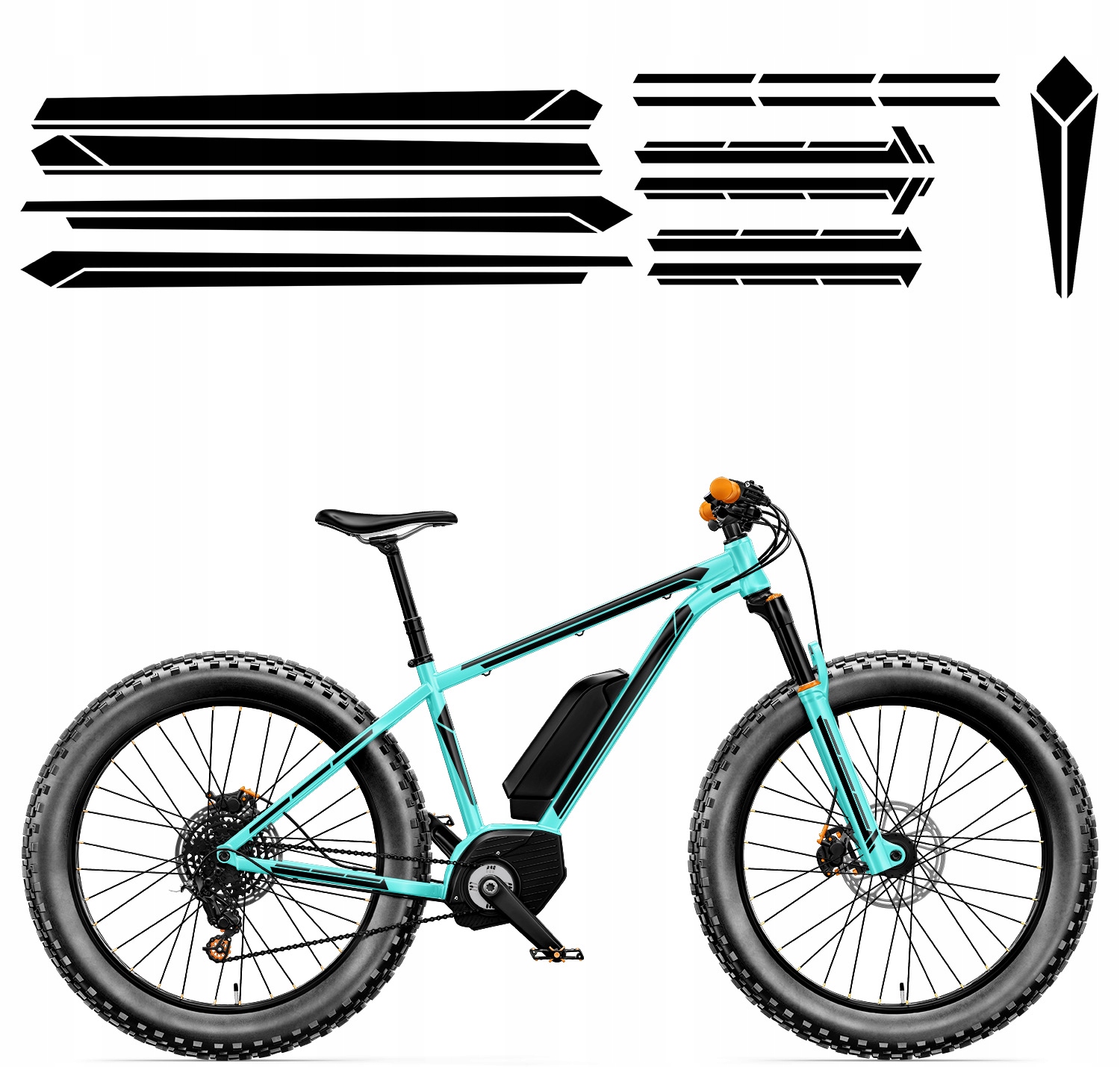 Sada univerzálních Nálepek na kolo Tvary