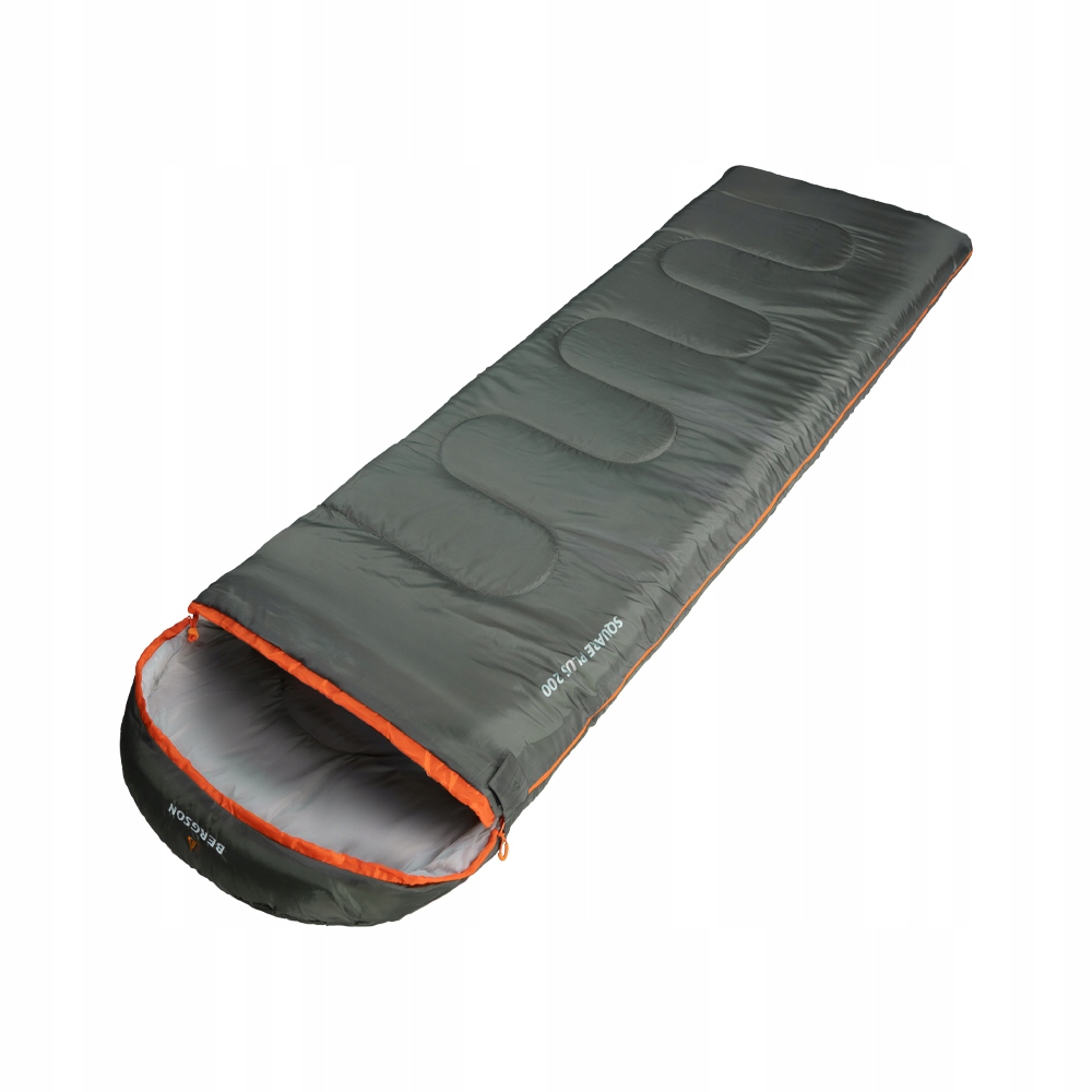 Śpiwór Turystyczny Bergson Square Plus 200 Campingowy kołdra 2w1komfortowy