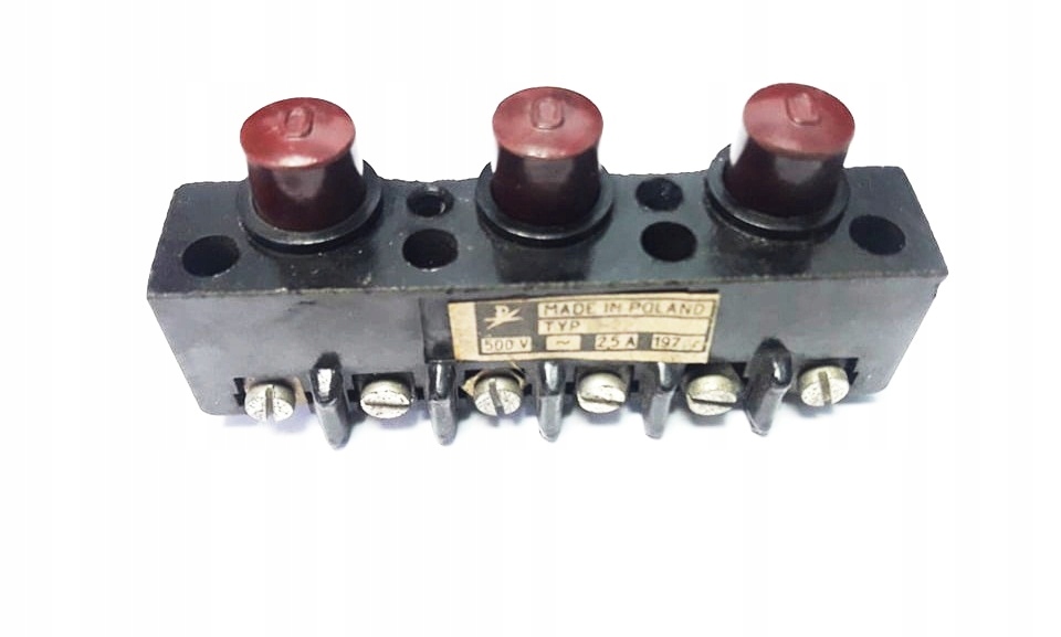 PRZYCISK STEROWNICZY SAMOPOWROTEM BAKELIT N226-3R