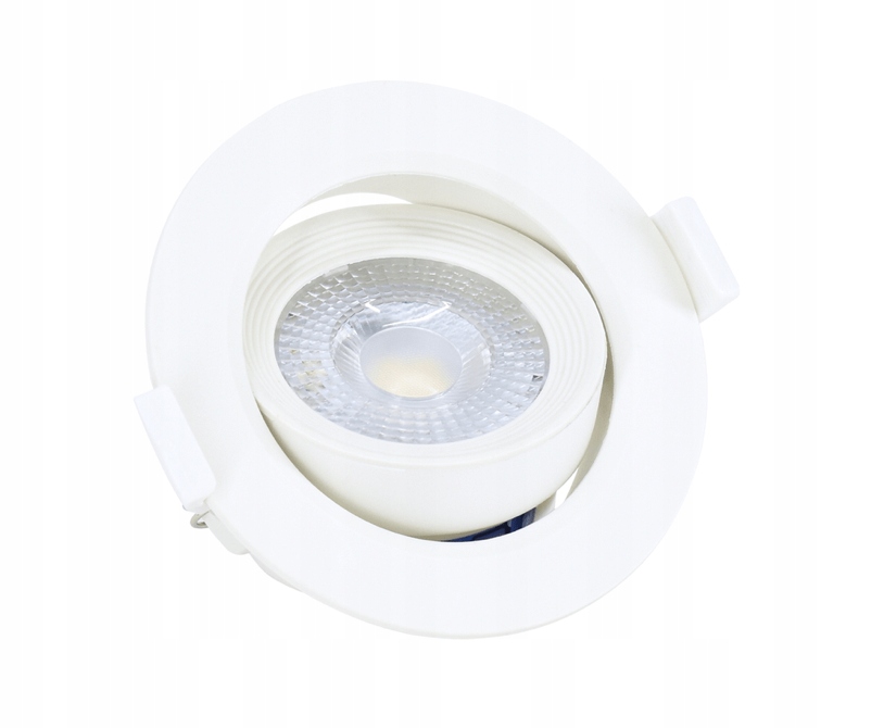 

10 x Oczko sufitowe Led lama uchylna 6W biała Bemk