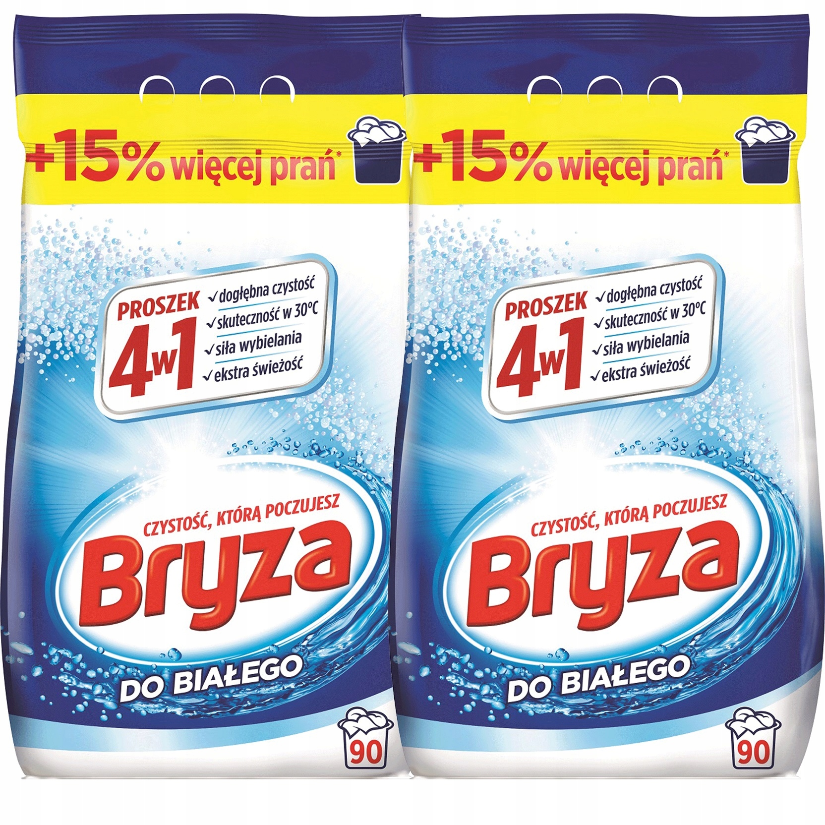 Levně Bryza Sada Prášek Na Bílé Prádlo 4v1Bílé Látky 2x 5.85 kg 180 Praní
