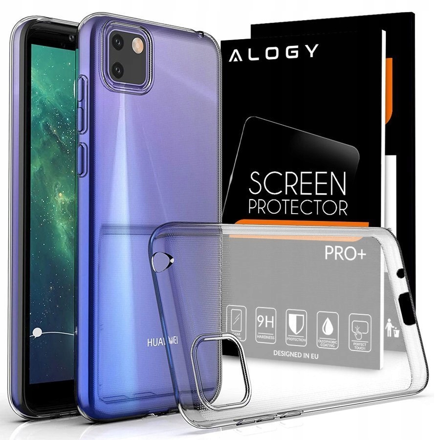 

Etui Silikonowe Obudowa Case Do Huawei Y5P + Szkło