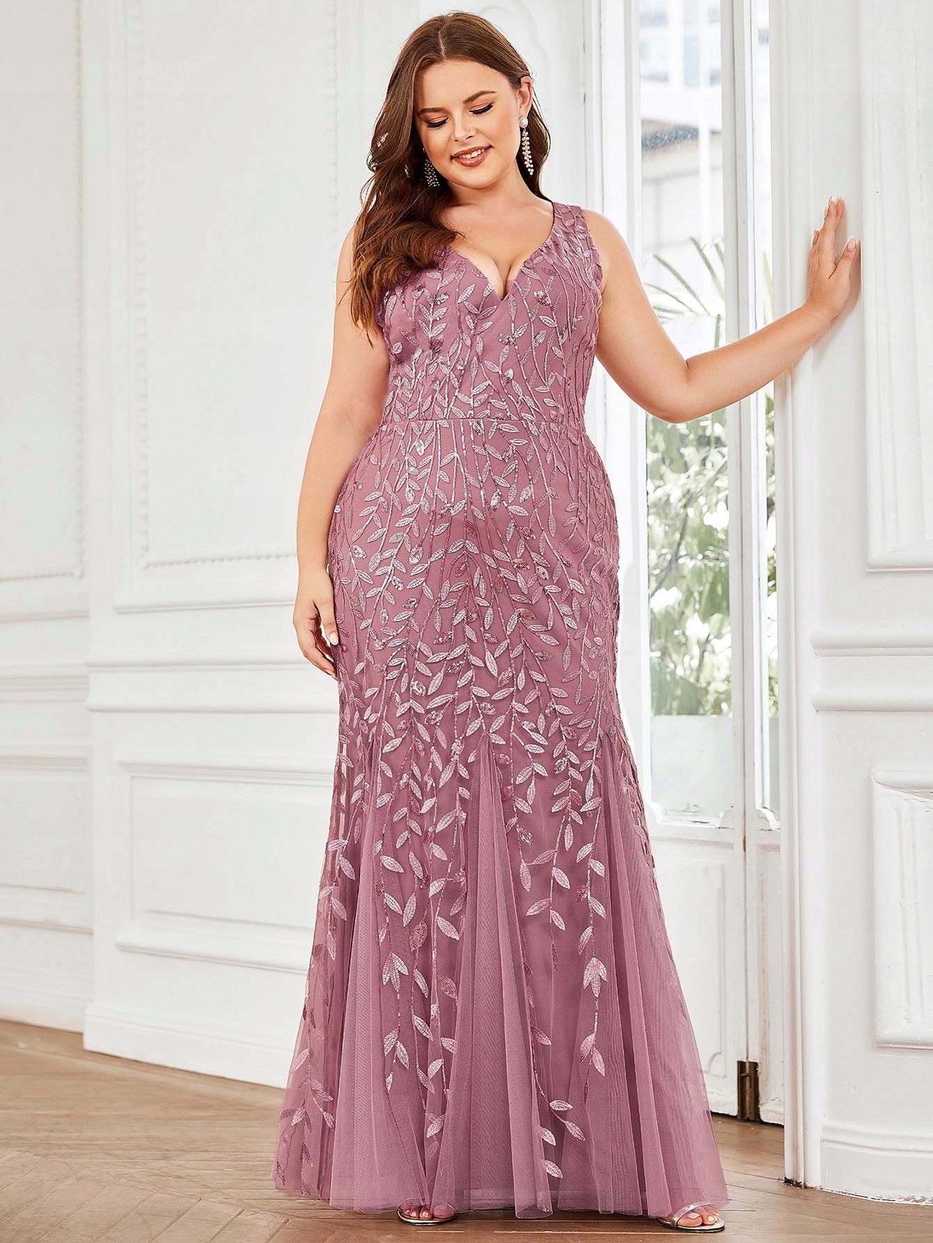 FC27204 Ever-pretty Šaty Maxi Flitry Na Ples (2) XL