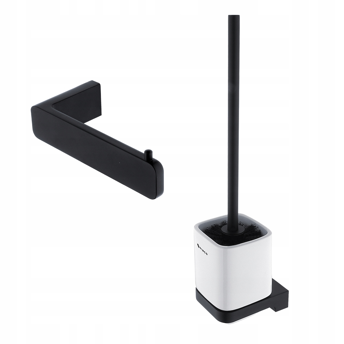 Nimco Maya Čierna matná sada k Wc, štetka, patent design Mac set-94KN-90_