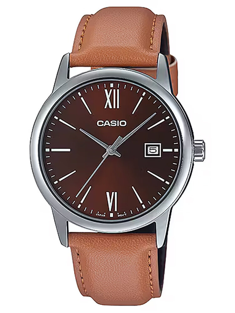 Pánské Hodinky Casio MTP-V002L-5B3 Hnědý Kožený Řemínek Box Pro Kluka