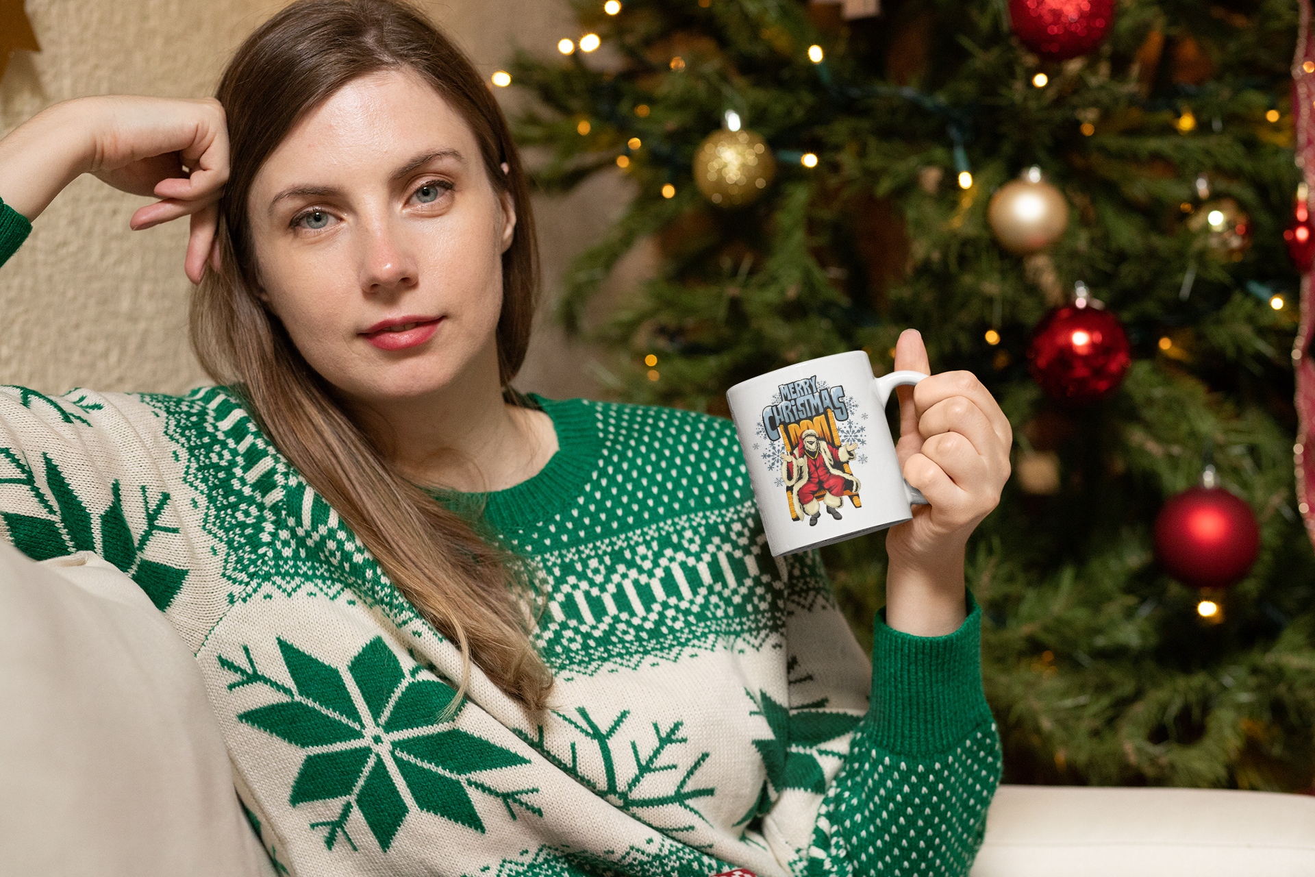 Kubek Świąteczny ŚWIĄTA - MIKOŁAJ NA FOTELU Marka inna