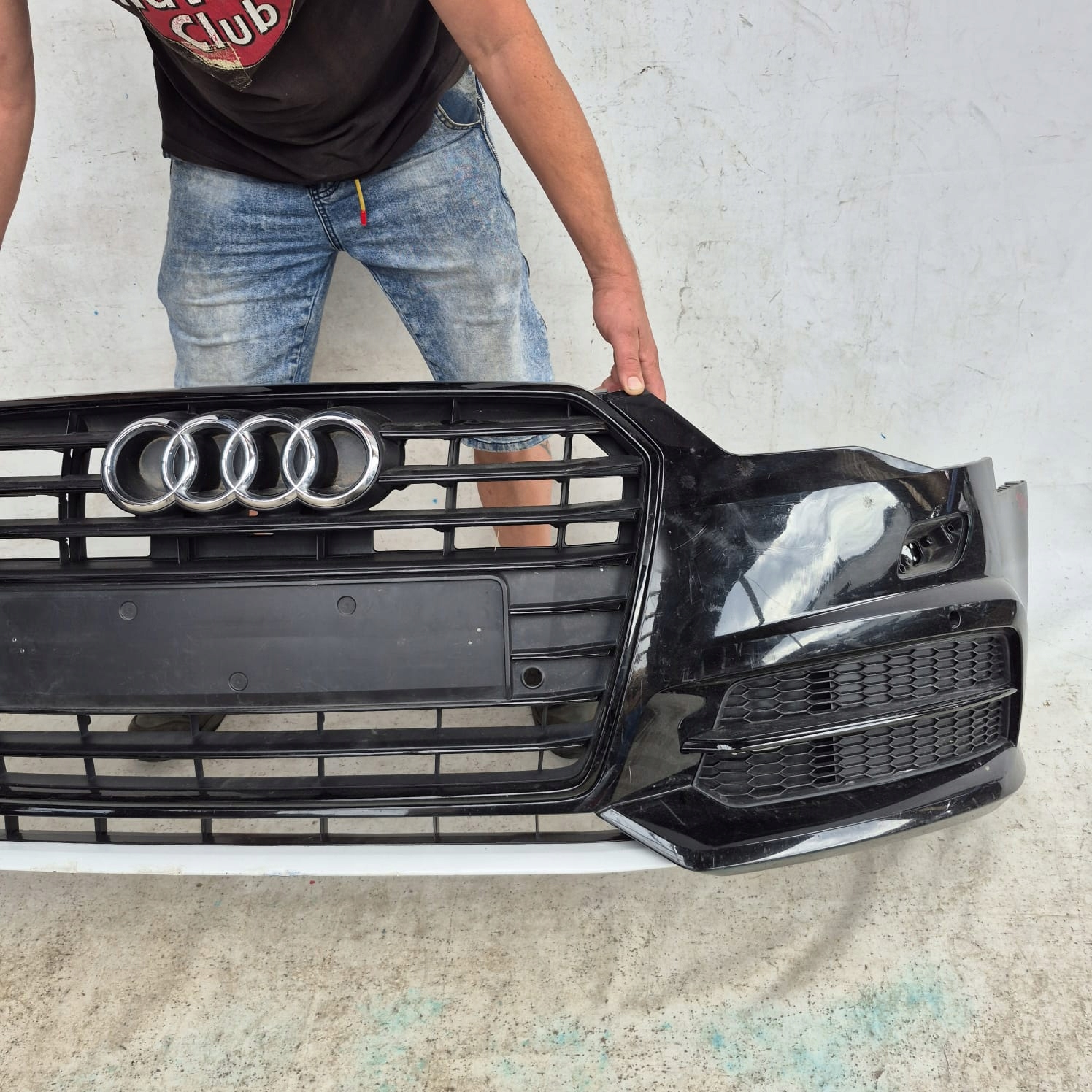 AUDI A6 C7 4G S-LINE LIFT 14-18 bumper front front SPR PDC 4G0807437AB