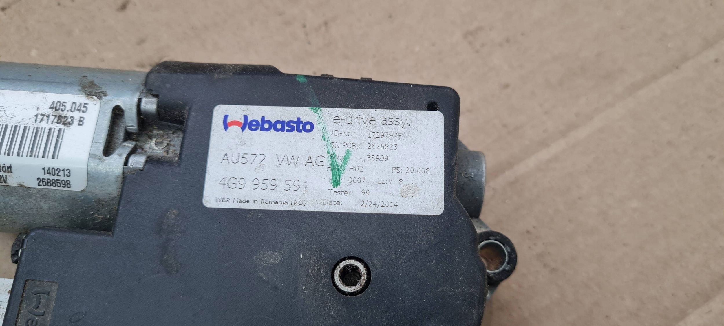 A6 C7 4G Motor Schiebedach PANORAMA KOMBI 4G9959591