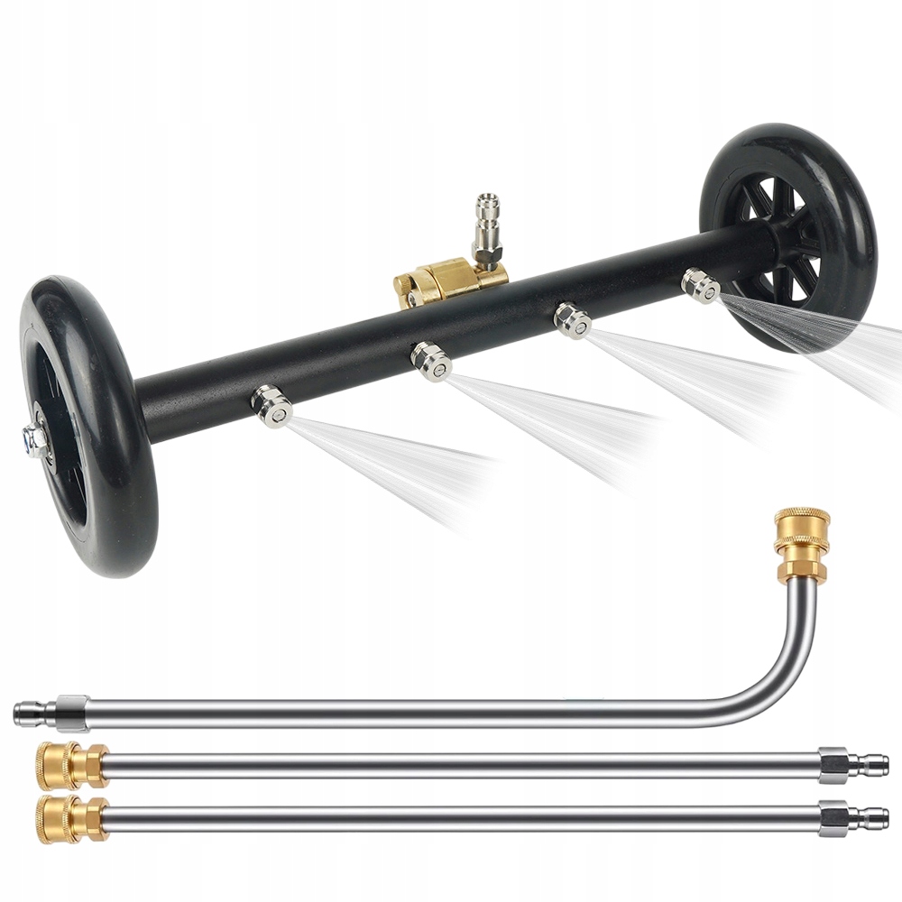 Myčka Na Čištění Auta 4000PSI Se 4 Tryskami, Kolečko