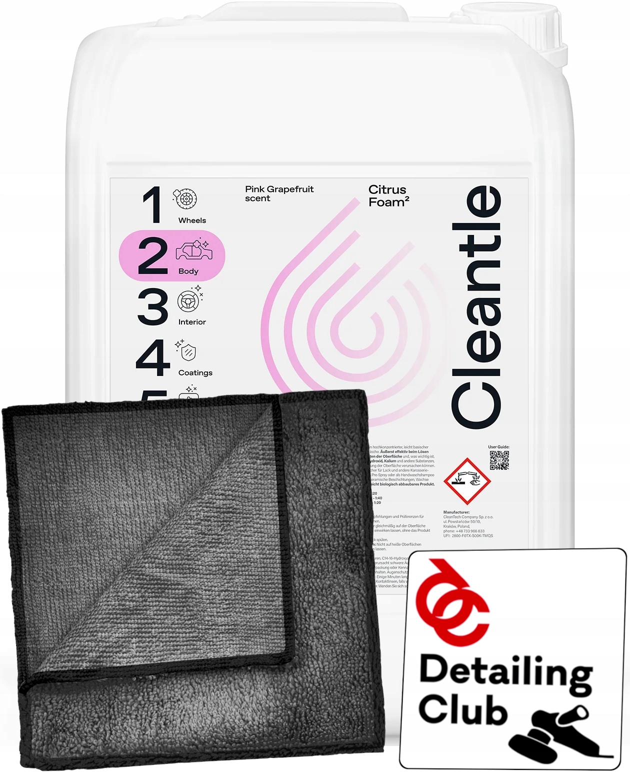 Cleantle Citrus – mierne zásaditá Aktivná Pena 25L