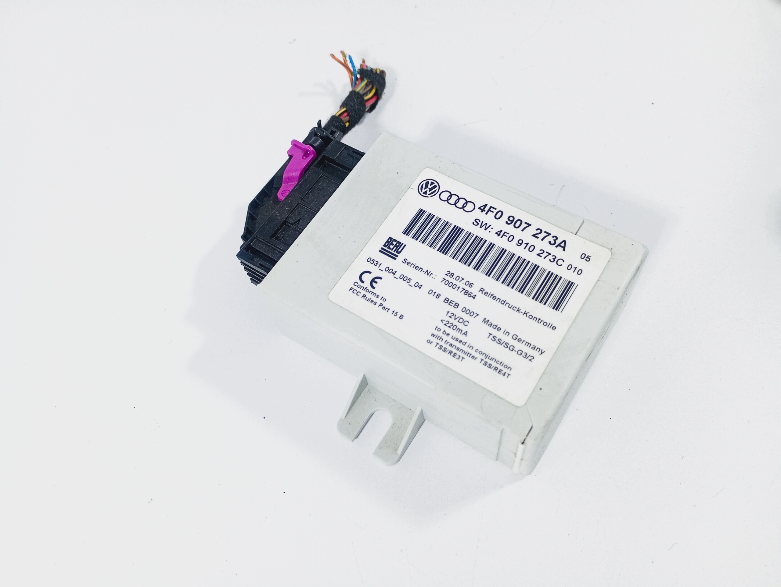 unité de commande électronique uce module pression OE 4F0907273A Audi A6 C6 05-08