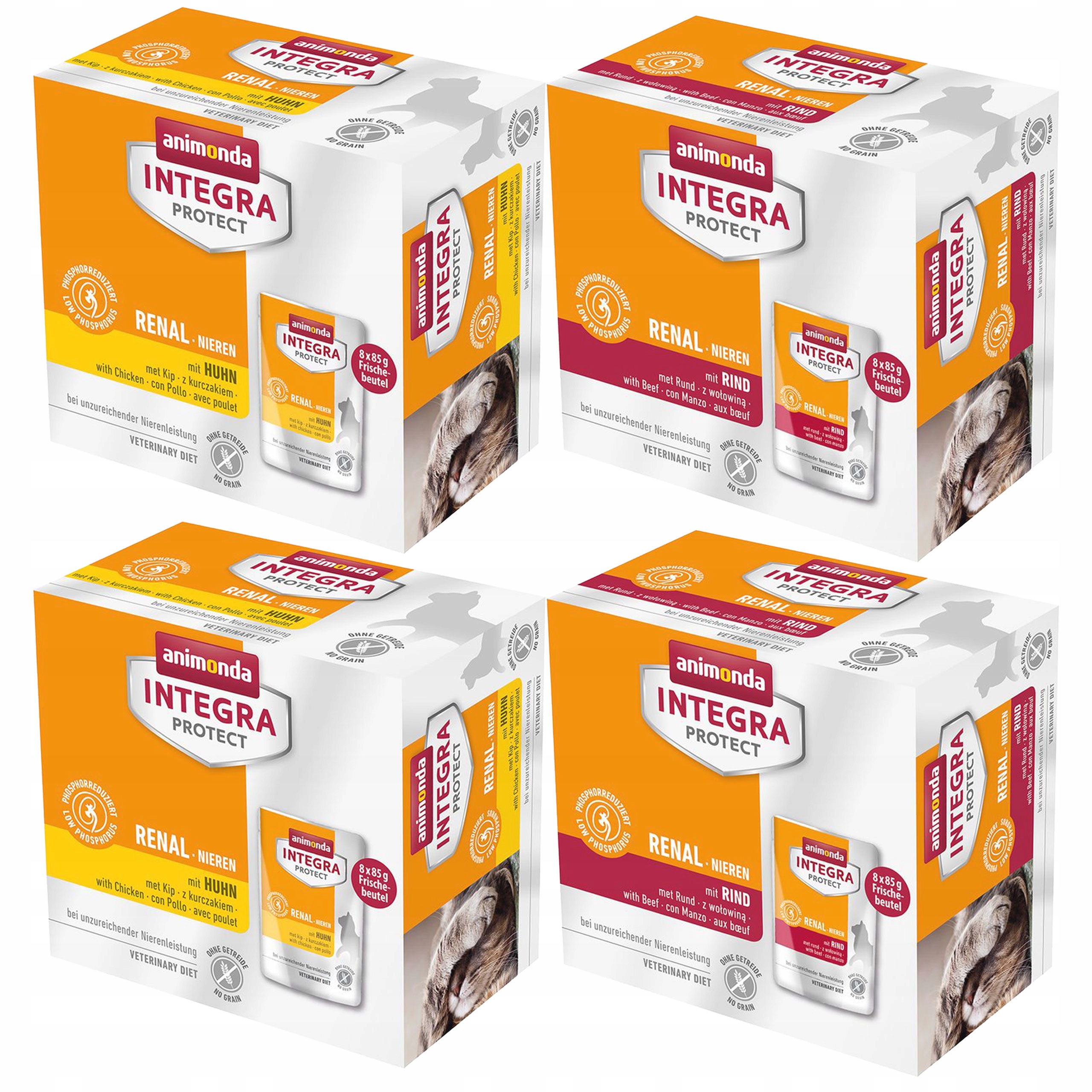 Animonda Integra Protect Nieren krmivo pro kočky Mix Chutí 32 x 85 g