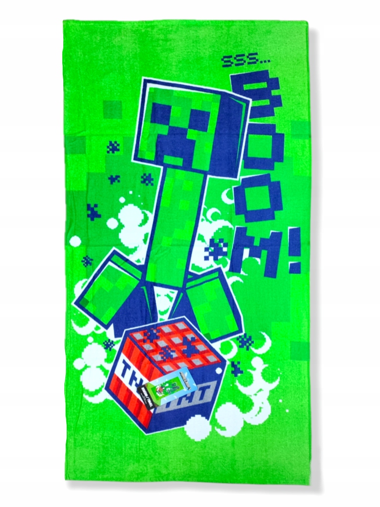 Ręcznik plażowy kąpielowy Minecraft 70x140 Bawełna Marka Jerry Fabrics