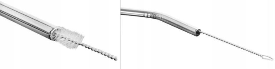 SŁOMKI WIELOKROTNEGO UŻYTKU METALOWE KOLOROWE 11EL Materiał metal