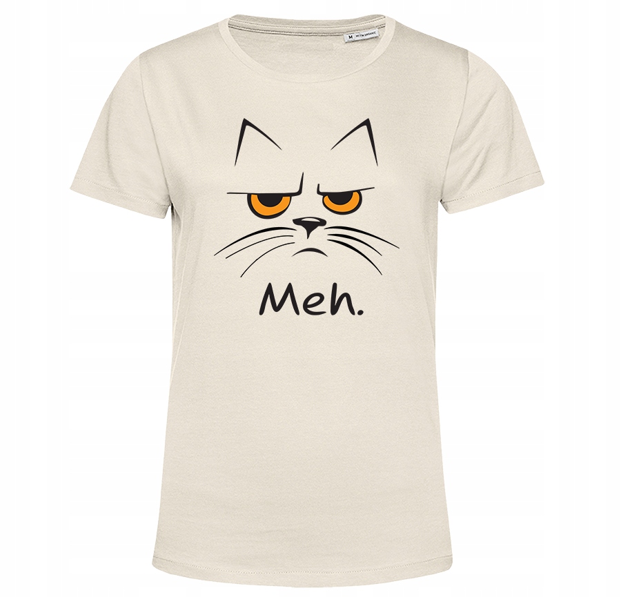 

Koszulka kot kotek meh tshirt z kotem Organic S