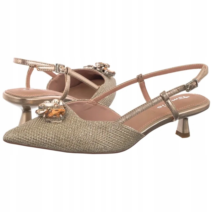 Dámské lodičky Tamaris Perlové 1-29512-46 289 Pearl Glam Zlaté