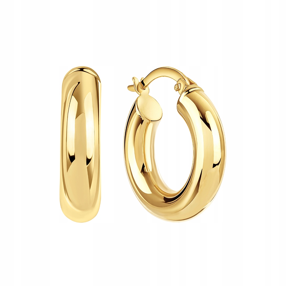 Kolczyki Złote Koła Kółka Klasyczne 1,8 cm Złoto 585 Sadva