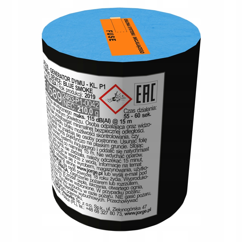 

Mocna świeca dymna niebieska JFS-2/B do zdjęć.