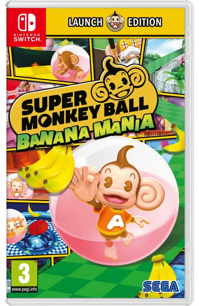 SUPER MONKEY BALL BANANA MANIA LAUNCH EDITION SWITCH