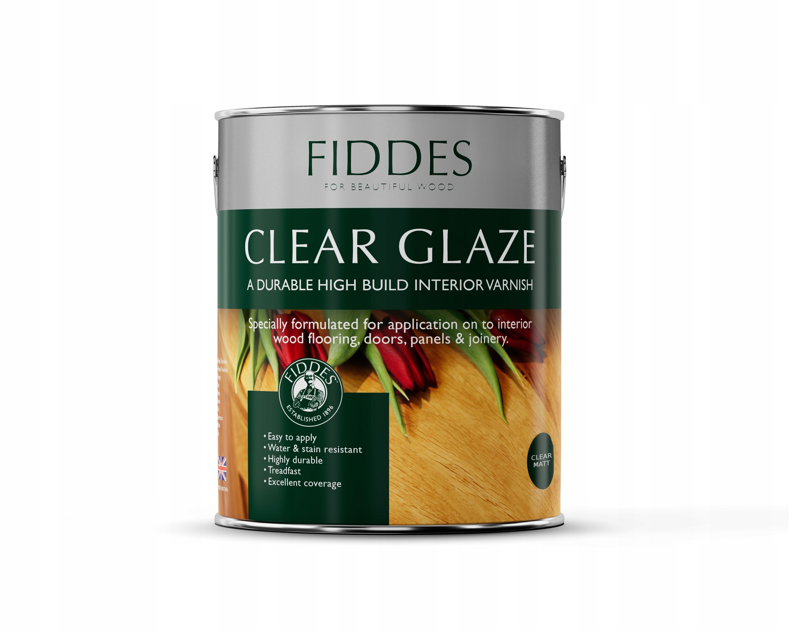 Fiddes Lakier olejno-poliuretanowy do podłóg mebli bezb. Mat Glaze 2,5L