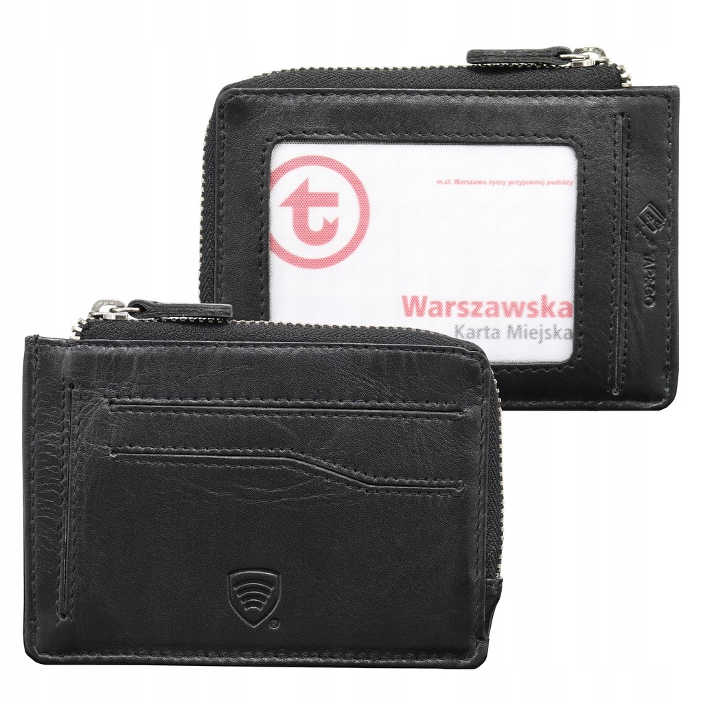 

Mały Portfel Męski Damski Skórzany Rfid Koruma