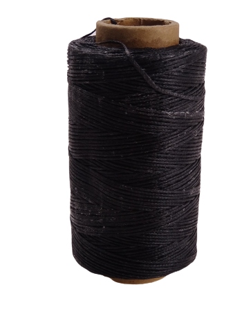 Nici woskowane do szycia skóry grube 250 m czarne Marka inna