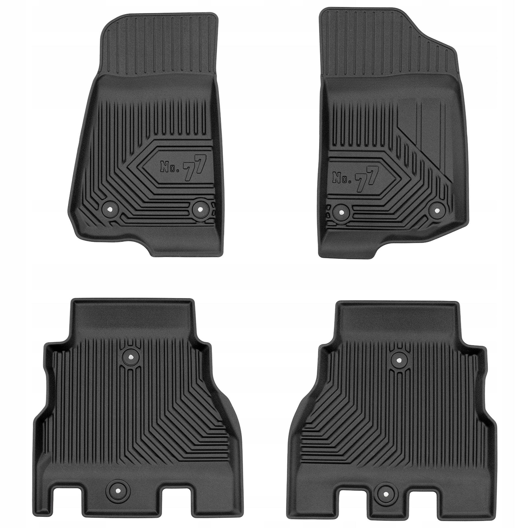 Gumové koberce č.77 Jeep Wrangler IV od roku 2017