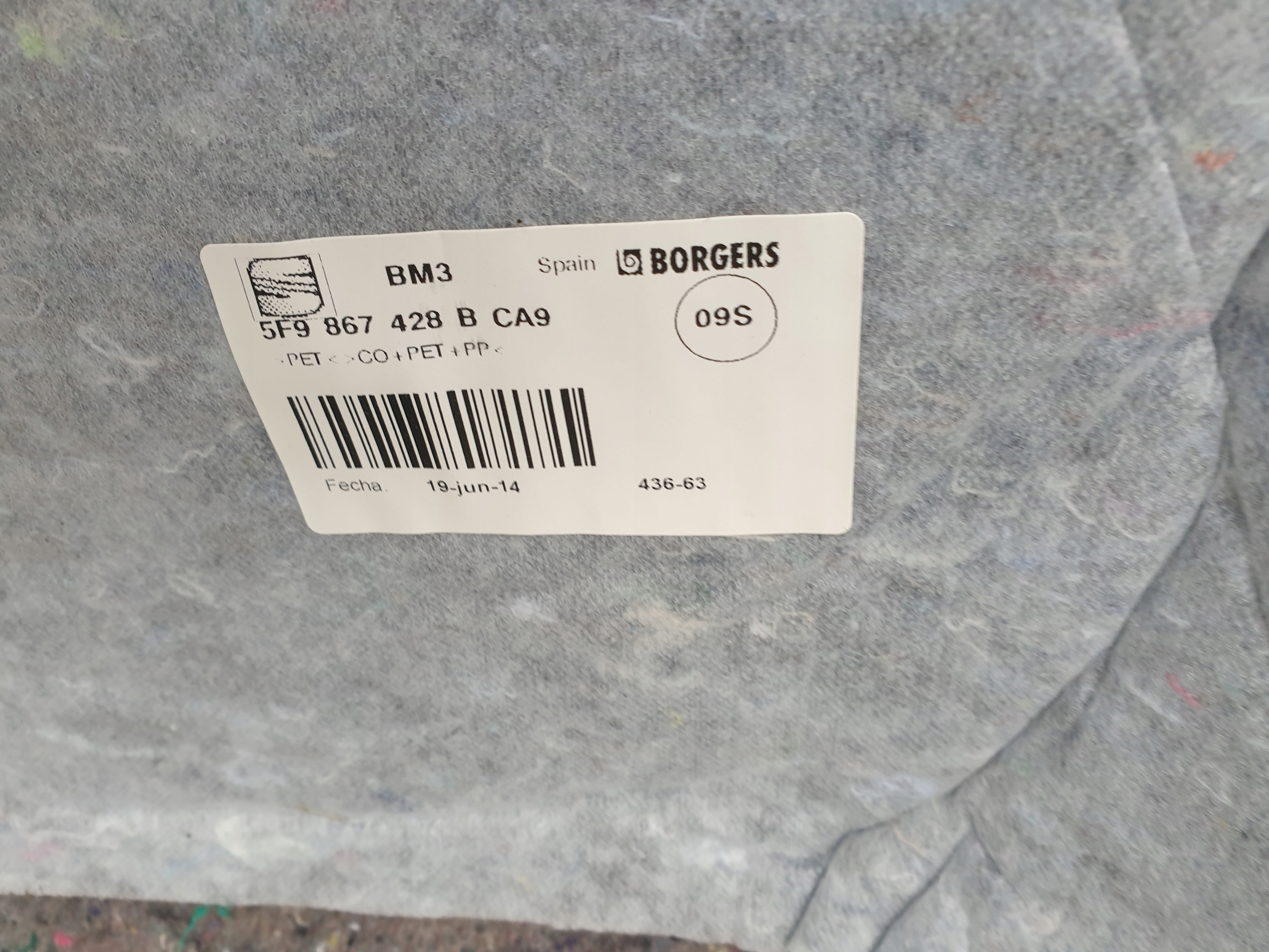 mats boot side SEAT LEON 3 III 5F 2013- KOMBI