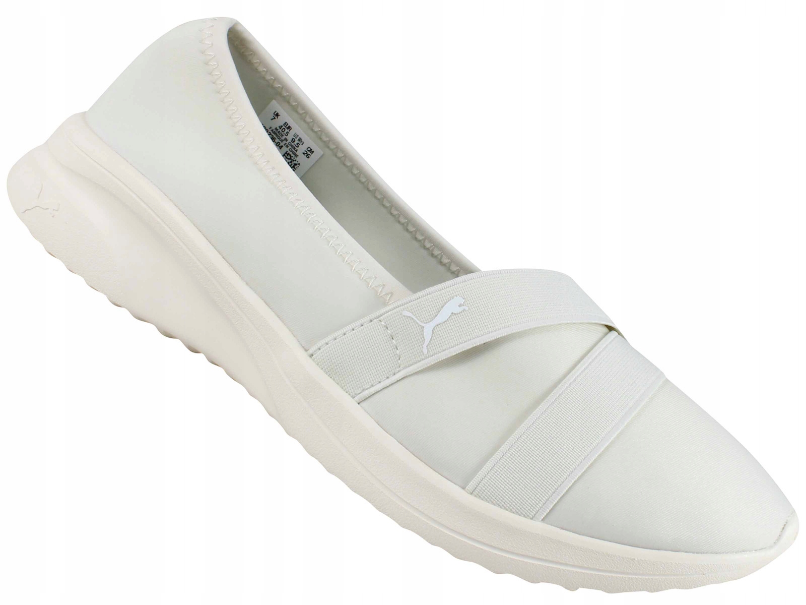 Puma Adelina 400236 04 Buty Balleriny Półbuty Trampki Beżowe Wsuwane