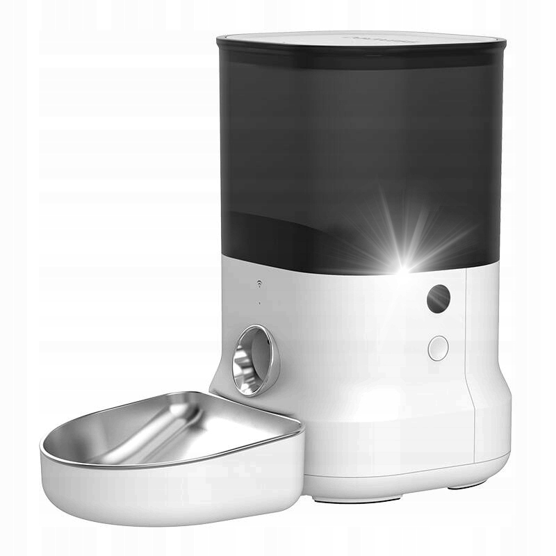 Levně Dogness Chytrý Podavač Dávkovač Krmiva S Kovovou Miskou Smart Wifi 4L
