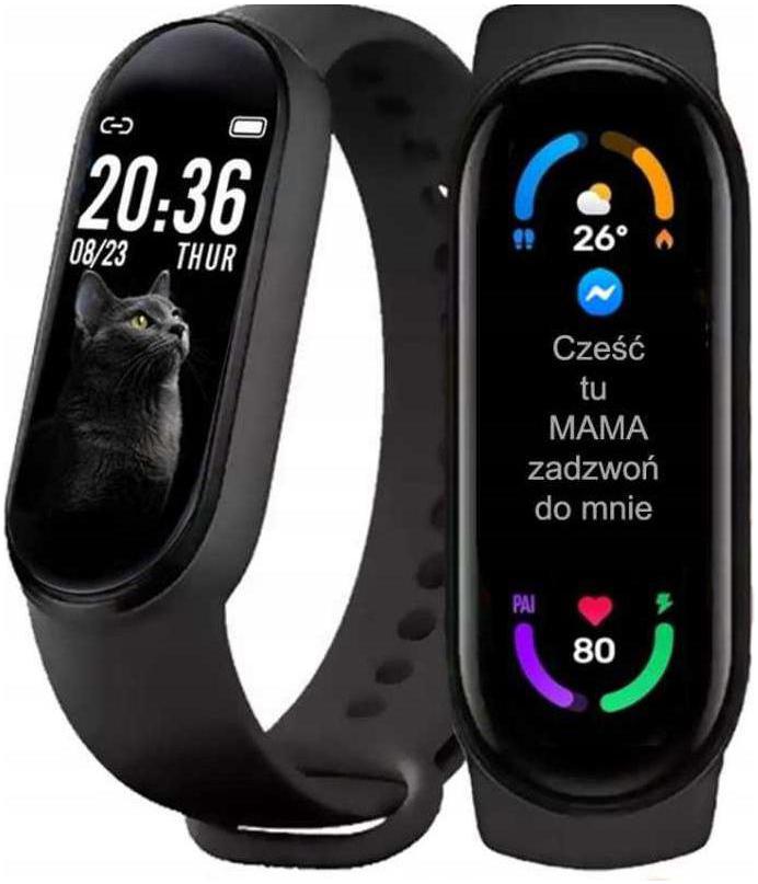 ZEGAREK DZIECIĘCY OPASKA SPORT SMARTWATCH SMARTBAND ZEGAREK OUTLET