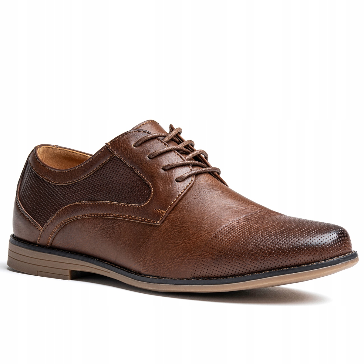 Półbuty męskie wizytowe wkł.SKÓRA lekkie solidne Wojtyłko 43