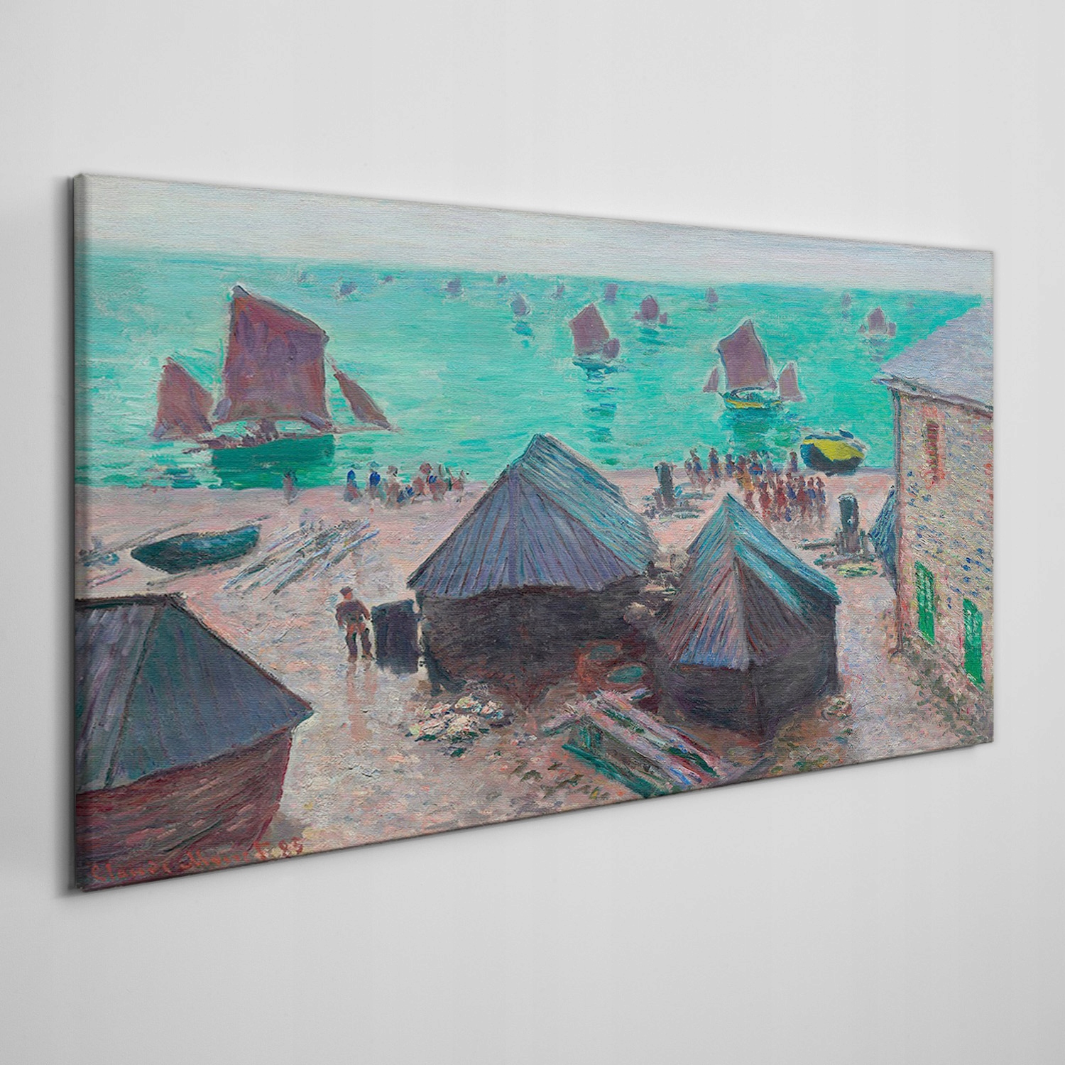 

Obraz na ramie płótno Łodzie morze Monet 100x50 cm