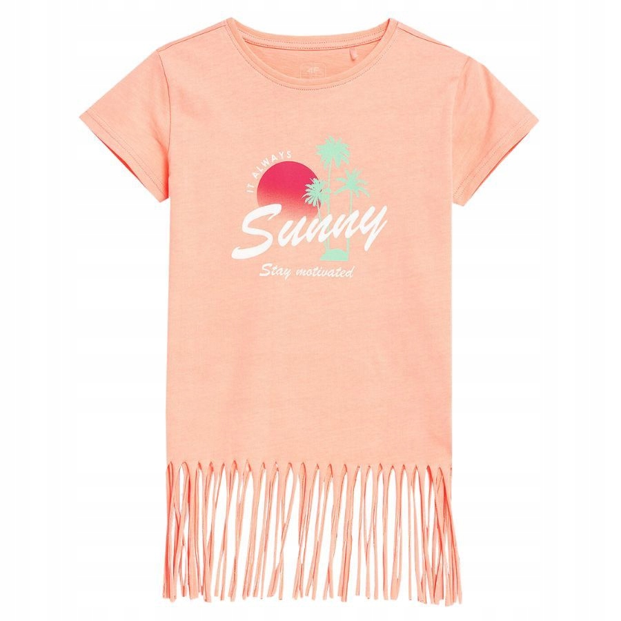 KOSZULKA DZIEWCZĘCA 4F PODKOSZULEK T-SHIRT SPORT EAN (GTIN) 5904698240449