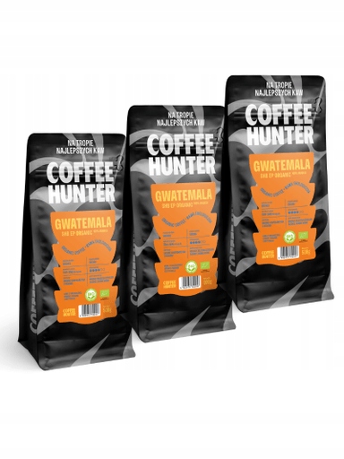 Káva Organická Guatemala Shg Ep Káva Zrnková 3x1kg Coffee Hunter Sp.zoo