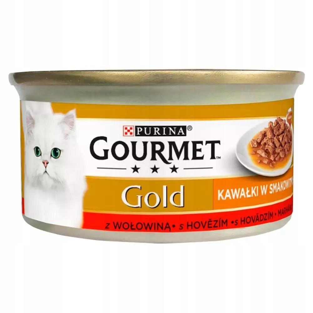 Levně 13x Purina Gourmet Gold Sauce Delight hovězí 85 g