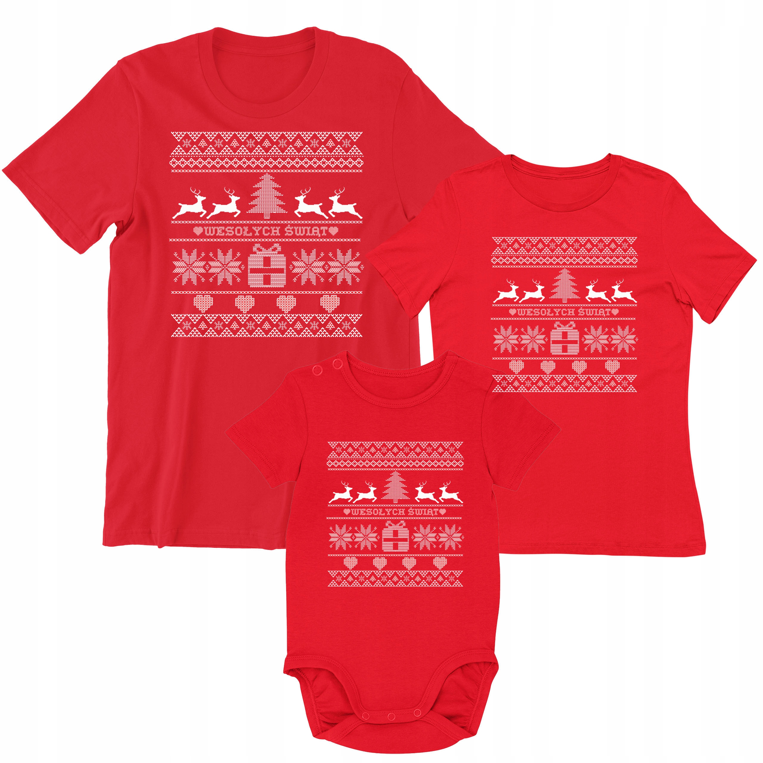 ŚWIĄTECZNE KOSZULKI RODZINA MAMA TATA SYN CÓRKA